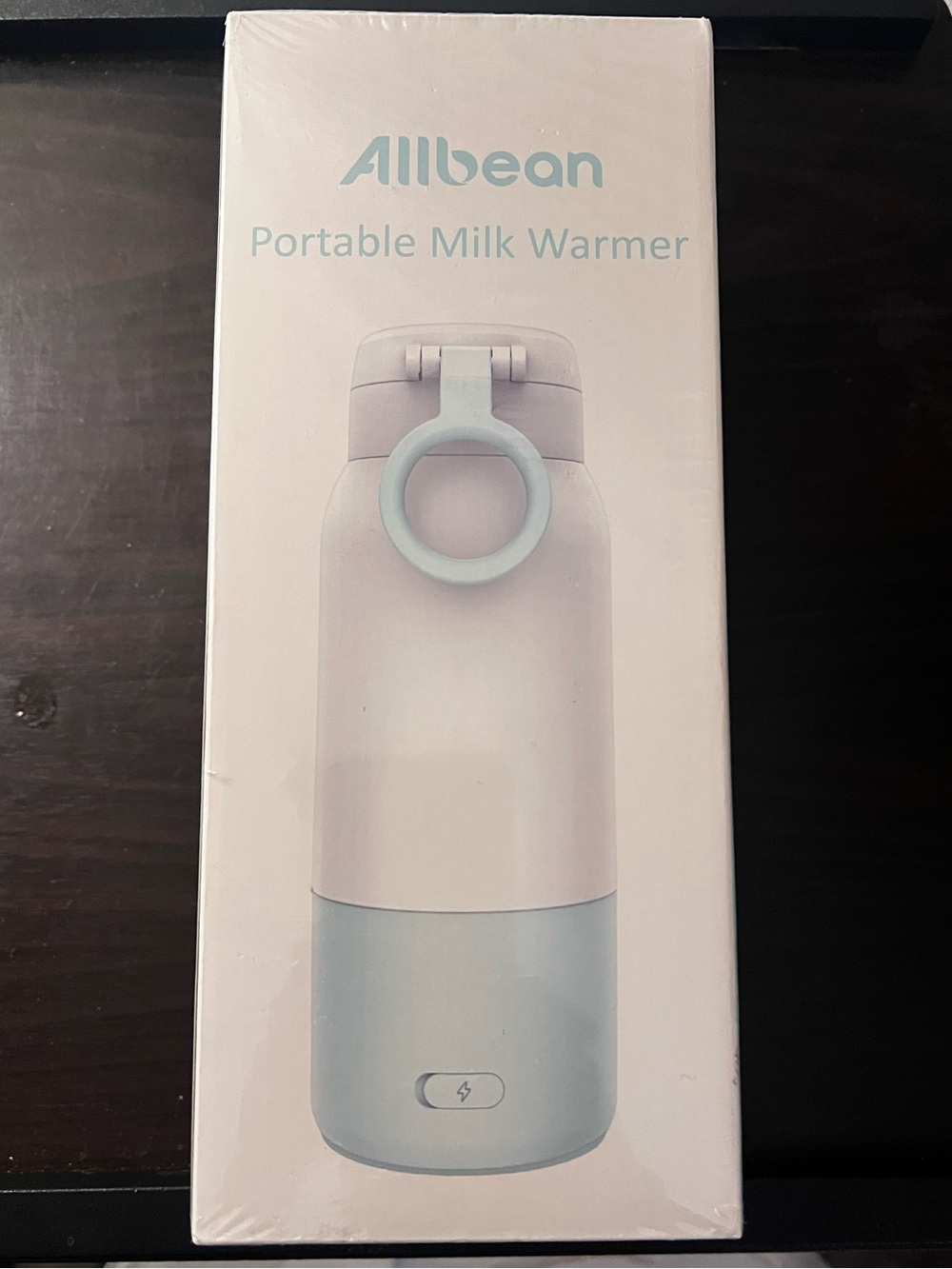 Allbean Portable Milk Warmer - White & Light Blue new